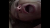 CIM ALERT !! Brit girl Alison loves the cum that is fed into her open mouth
